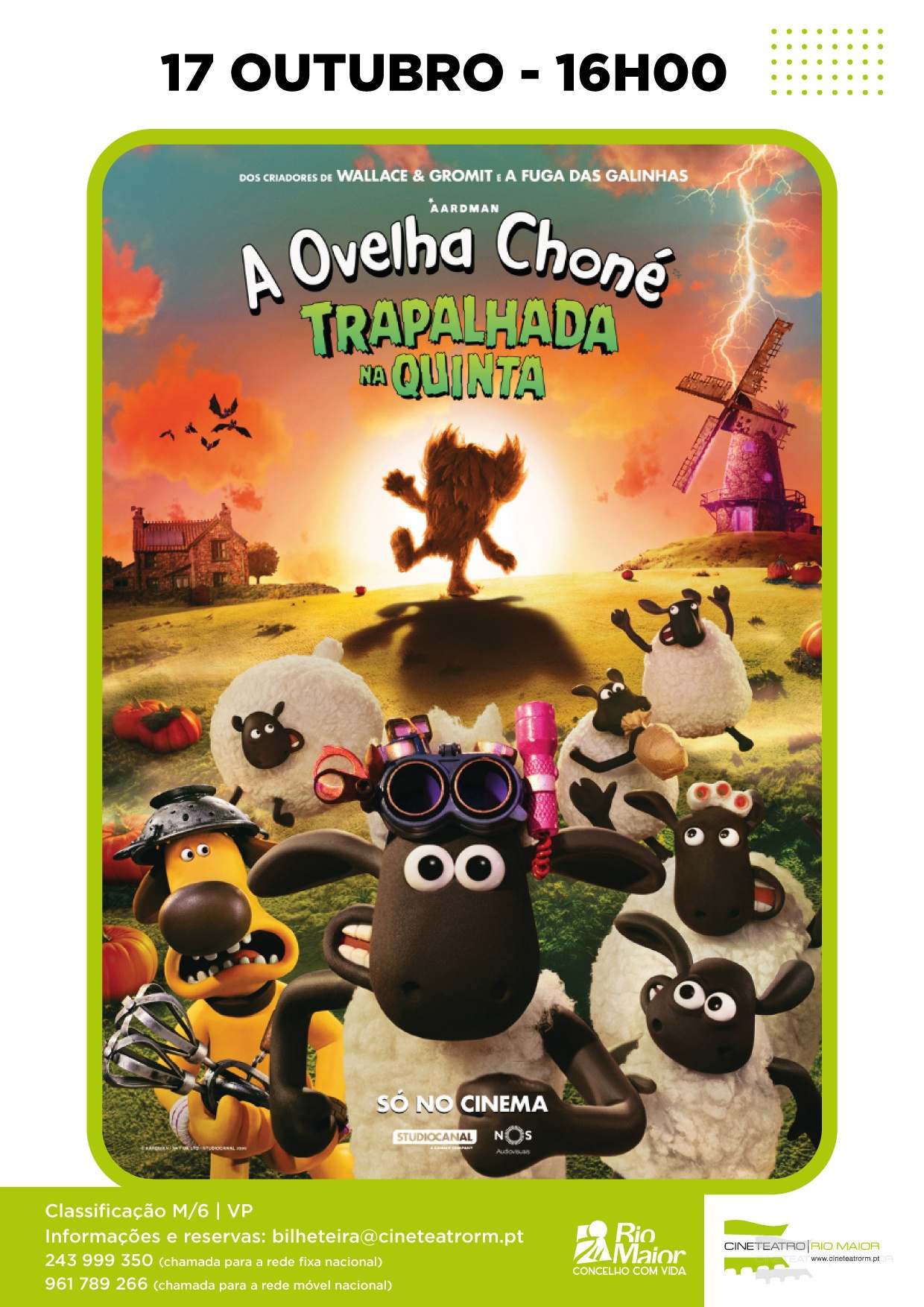 Cinema | Ovelha Choné: Trapalhada na Quinta — Rio Maior 2026